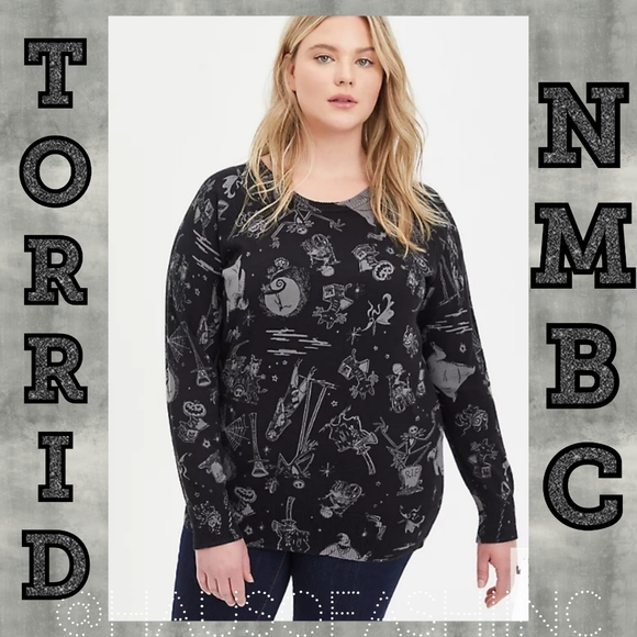 TORRID The Nightmare Before Christmas Pullover Sweater! NWT! - Picture 1 of 9
